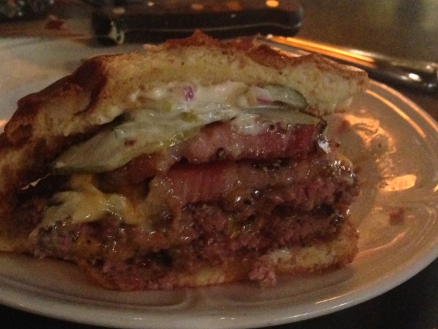 Au Cheval Cheeseburger with bacon