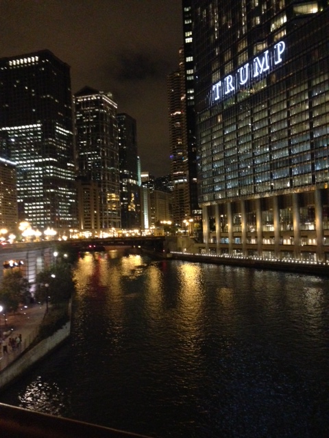 Chicago Riverwalk at Night